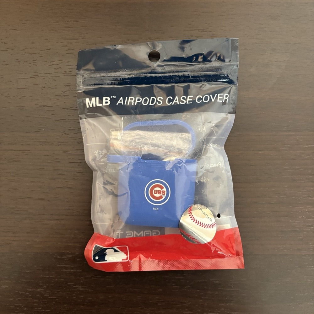 Chicago Cubs MLB AirPods Case Cover Blue Baseball (1st & 2nd Gen)